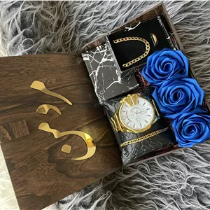 (ارسال رایگان) هدیه لاکچری مردانه کادو تولد ساعت دیزل و ست کارتیر طلایی جذاب ۵