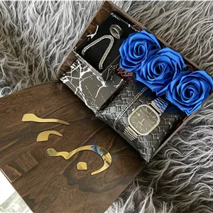 (ارسال رایگان) هدیه لاکچری مردانه کادو تولد ساعت کاسیو و ست کارتیر نقره ای جذاب ۱۰