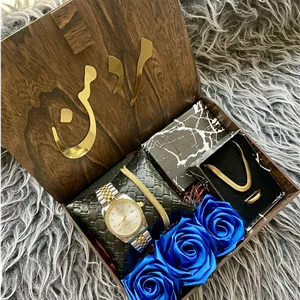 (ارسال رایگان) هدیه لاکچری مردانه کادو تولد ساعت رولکس و ست ماری طلایی جذاب ۱۱۴