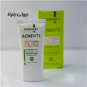 فلوئید ضد آفتاب پوست چرب و جوشدار آکنویت درمالیفت SPF50 حجم 40 میلی لیتر