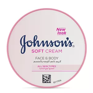 کرم نرم‌کننده و مرطوب‌کننده ۲۴ ساعته جانسون  JOHNSON'S® 24-Hour Moisture Soft Cream – 200 ml