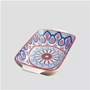 تابه چینی دو دسته مستطیل 70 دنی هوم