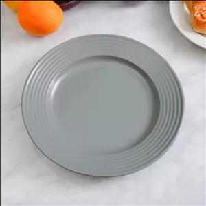 پیش دستی طوسی مات شیاردار دنی هوم