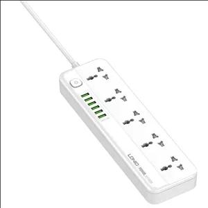 چندراهی برق 5 خانه ارت دار الدینیو مدل SC5614شارژر USB با طول کابل 2 متری ( اورجینال )