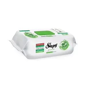 دستمال مرطوب اسلیپی رایحه کاج بسته 100 عددی