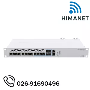 روتر سوئیچ میکروتیک CRS312-4C+8XG-RM