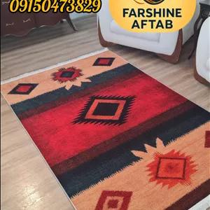فرشینه سنتی فرشینه آفتاب کدU639مخمل شانل ترک استپدار