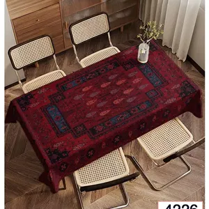 رومیزی و زیر سفره مخمل برند فرشینه آفتاب کد4226