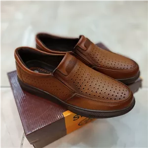 کفش تابستانه سوراخ دار چرم دور دوخت کد 131