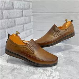 کفش راحتی مردانه تمام چرم تبریز بسیار سبکه