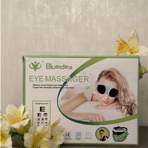 ماساژور چشم شارژی اورجینال BLUE IDEA | عینک ماساژور حرارتی و ویبره‌ای