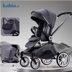 کالسکه چمدانی کیدیلو مدل 008L - طوسی