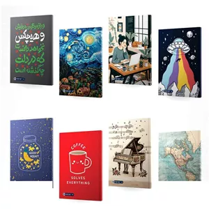 دفترA5 ته دوخت پارچه ای میکرو کدJ55