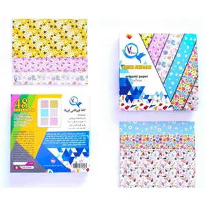 کاغذ اوریگامی 48برگ 15*15سانت گلدار یکرو اوریکا (6 تایی)