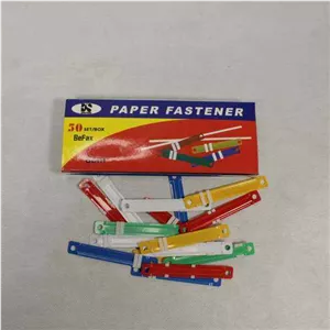 گیره پوشه قفل پلاستیکی رنگی صبا (بسته 50 عددی) 