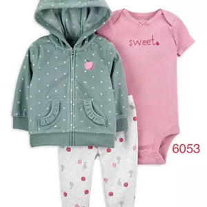 ست سه تیکه سوییشرتی کارترز سبز سیب  ...........18878