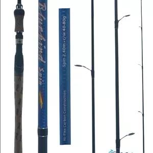 چوب ماهیگیری فول کربن دو تکه BLUE BIRD SPIN 210