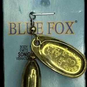 لانسه پلاک پروانه ماهیگیری پروانه blue fox رنگ طلایی سایز 1