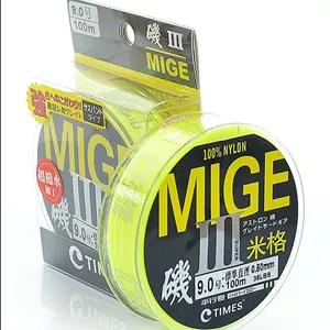 نخ ماهیگیری مونو فیلامنت نایلون MIGE 100M SIZE 0.23mm