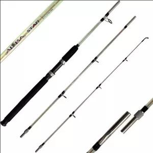 چوب ماهیگیری توپر سیم بکسلی سه تکه برند آلبا استار ALBA STAR بطول 360 سانت