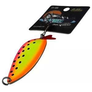 قاشقک ماهیگیری پرچمی خال مشکی 21 گرمی گلدن فیش GOLDEN FISH