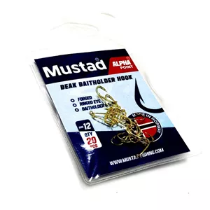 قلاب ماهیگیری طلایی موستاد MUSTAD سایز 12 بسته 20 عددی
