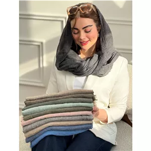 شال ساده نخی چروک بهاره دوریش کد 3895