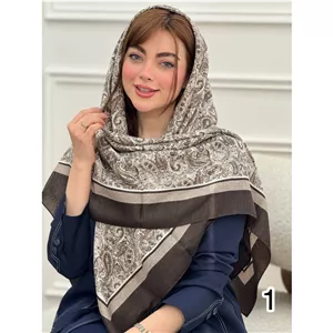 روسری نخ لمه طرح ترمه کد 4292