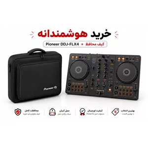 دستگاه PIONEER DDJ-FLX4 به همراه یک عدد سافت کیس