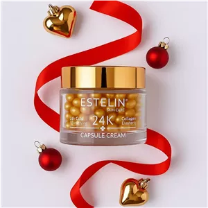 کرم کپسولی طلا و کلاژن سفت کننده پوست استلین 60 گرم