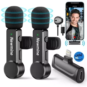 میکروفون یقه ای بی سیم برند Newmine مدل MC88 برای اپل