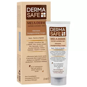 کرم روشن کننده صورت , گردن و دست Mela Derm , درماسیف (انقضا : 1406/01)