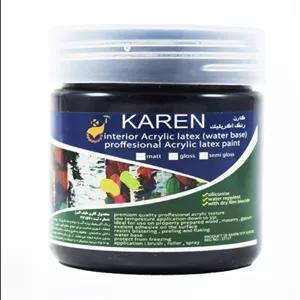 رنگ اکریلیک مشکی کارن 250میل