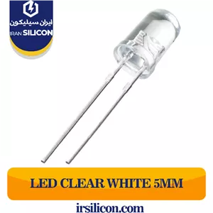 LED سفید شفاف 5MM