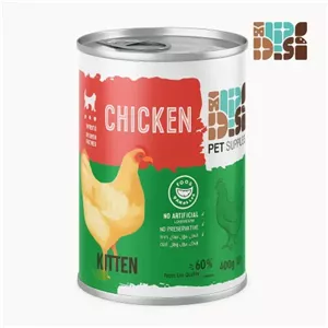 کنسرو نچرال DPS بچه گربه کیتن طعم گوشت مرغ و بلدرچین 400 گرم