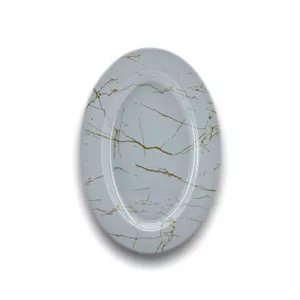 دیس بزرگ نشکن طرح ماربل طلایی