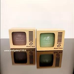 جعبه موزیکال چوبی طرح تلویزیون کوکی