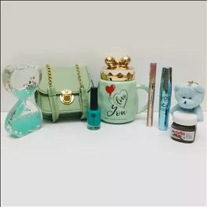 باکس کادویی دخترانه سبز آبی