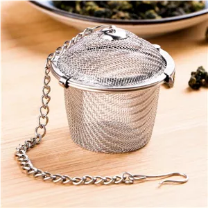 صافی دمنوش زنجیری توپی استیل S300 در 3 سایز