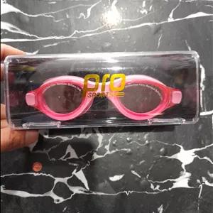 عینک شنا پرو اسپرت مشکی و صورتی فری سایز