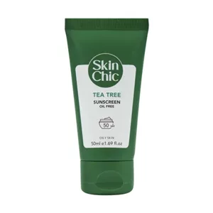 کرم ضد آفتاب عصاره درخت چای SPF50 اسکین شیک 50 میلی لیتر