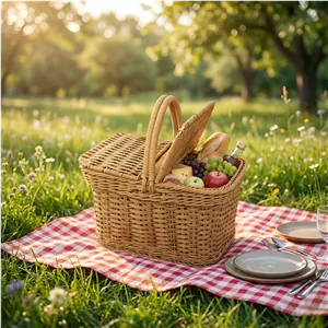 سبد پیک نیک طرح وینتیج