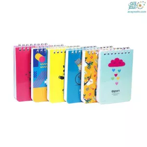یادداشت 100 برگ 80*120 سیمی فانتزی  265 الیپون (تک عددی)