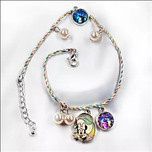 پابند دخترانه با آویز مینی ماوس و مروارید کد 5155