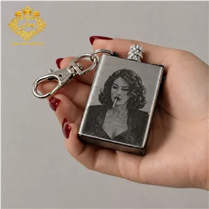 حکاکی چهره روی فندک (کبریت دائمی)
