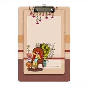 تخته شاسی دایان مدل چک لیست طرح آنجل 10 سایز b5 به همراه کاغذ یادداشت