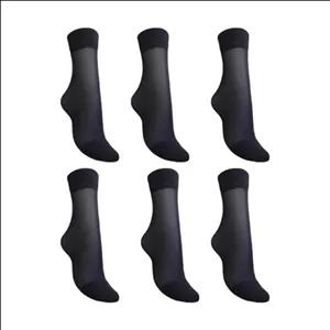 جوراب ساق کوتاه زنانه بهبود مدل پارازین 1.20ساده بسته 6 عددی