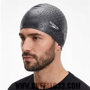 کلاه شنا سیلیکونی اسپیدو (Speedo) مدل آج‌دار 🏊‍♂️ | ضد آب و فری‌سایز
