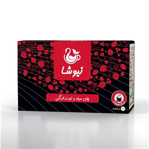 چای سیاه وتوت فرنگی نیوشا