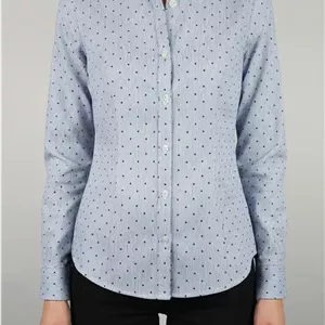 شومیز زنانه آبی روشن استوک کد ۱۳۸۹ | مناسب سایز ۳۶–۳۸ | زرماه گالری